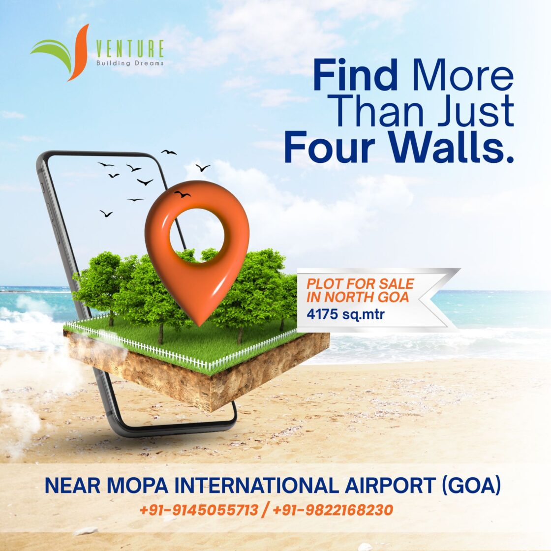 PLOTS NEAR MOPA AIRPORT